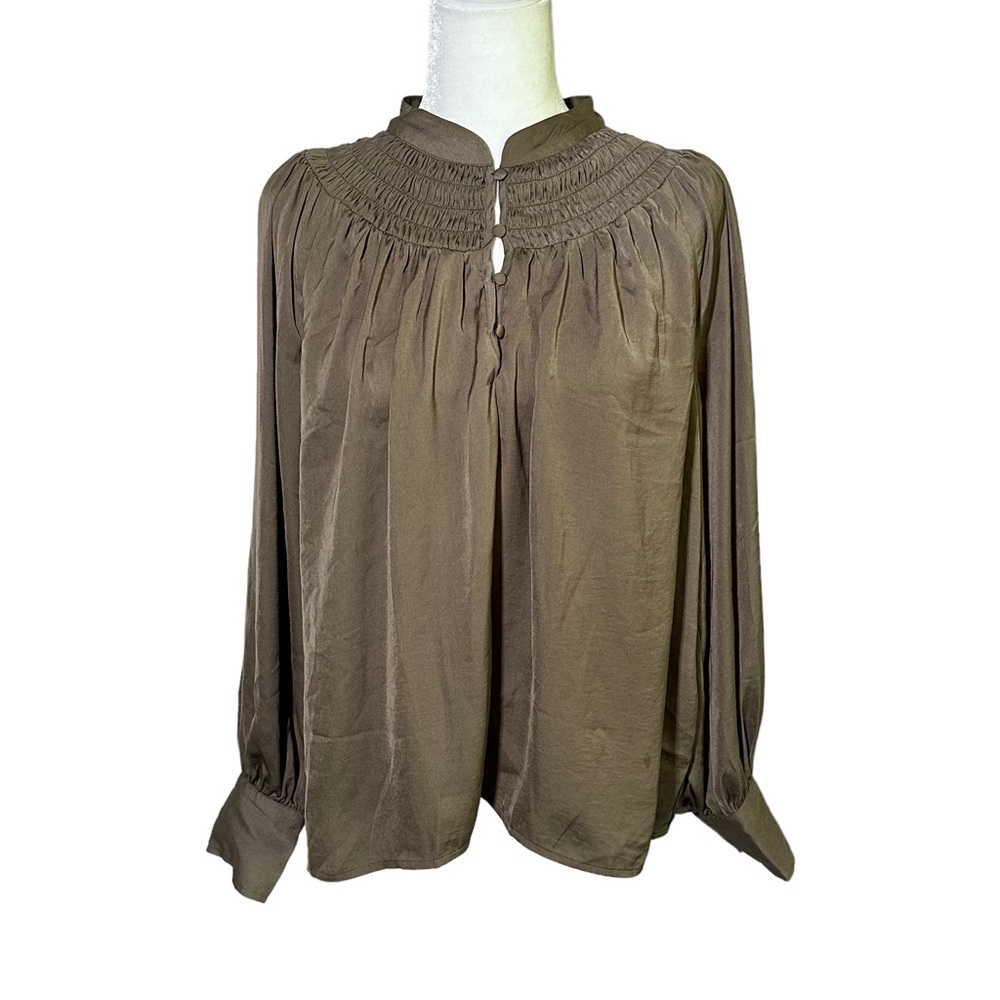 Banana Republic Olive Green Blouse